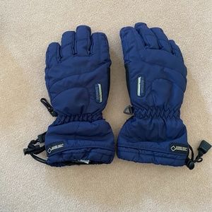 KIDS SKI / SNOW GORTEX GLOVES in NAVY BLUE - Size 7-10